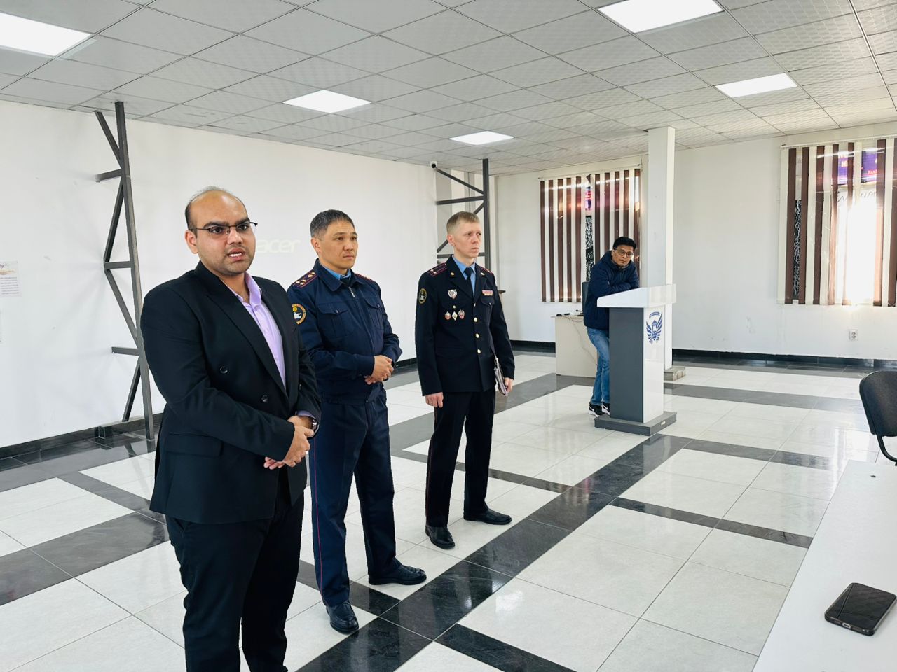 Лекция сотрудников МВД Кыргызской Республики по технике безопасности